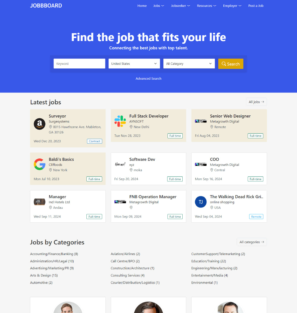 eJobSiteSoftware visualização social