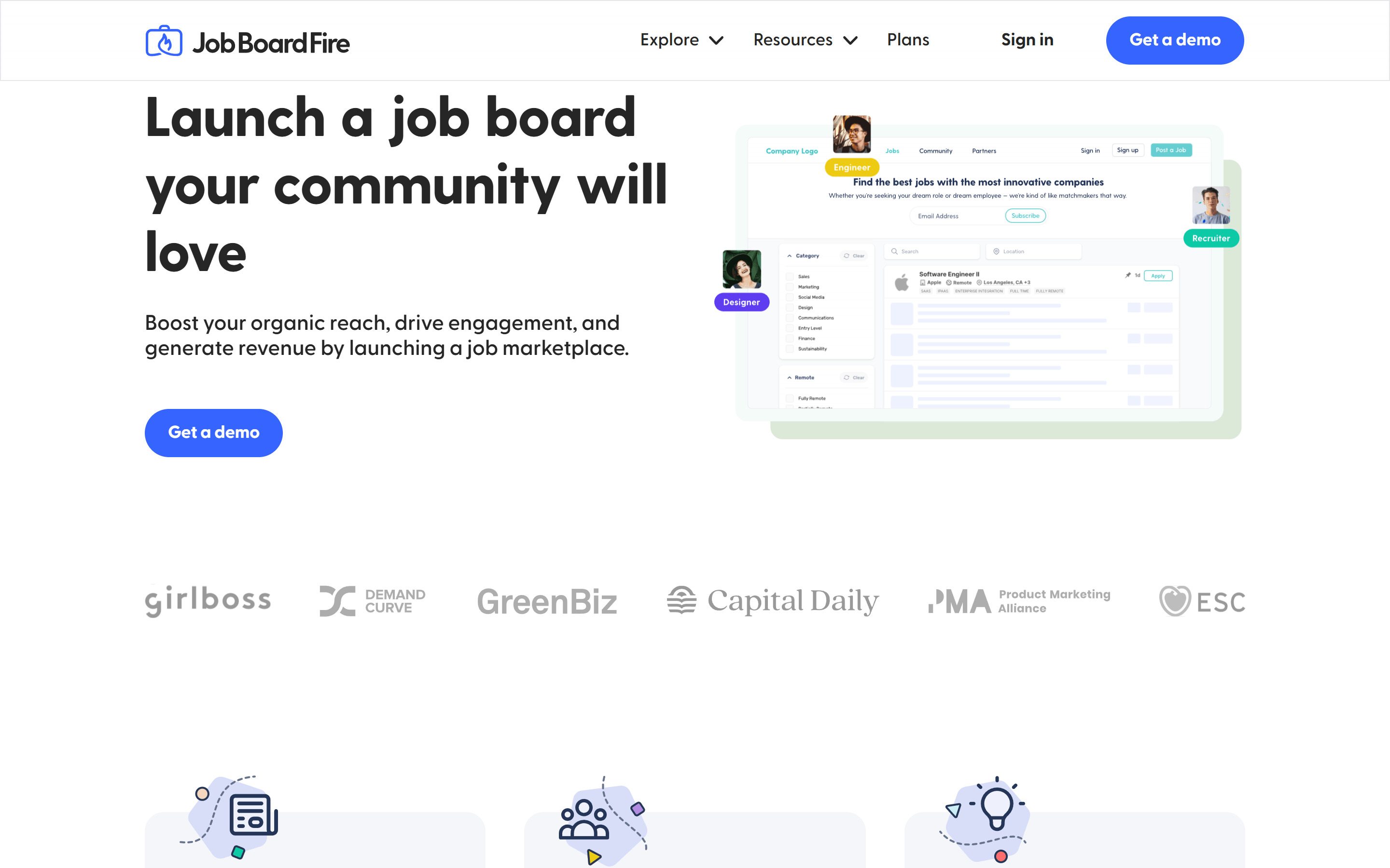 Job Board Fire captura de tela do produto