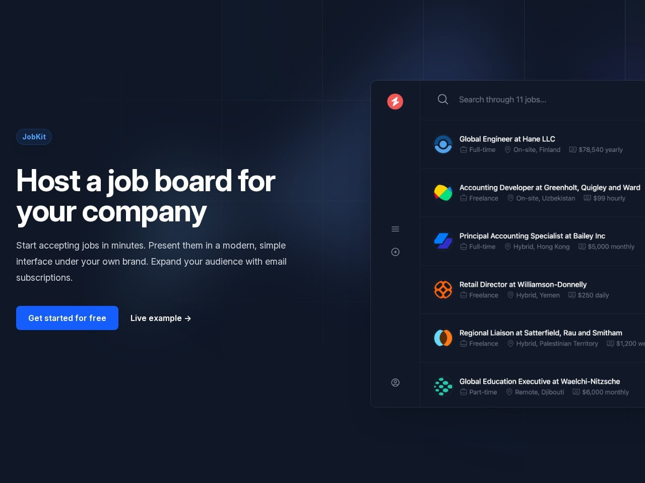 JobKit captura de tela do produto