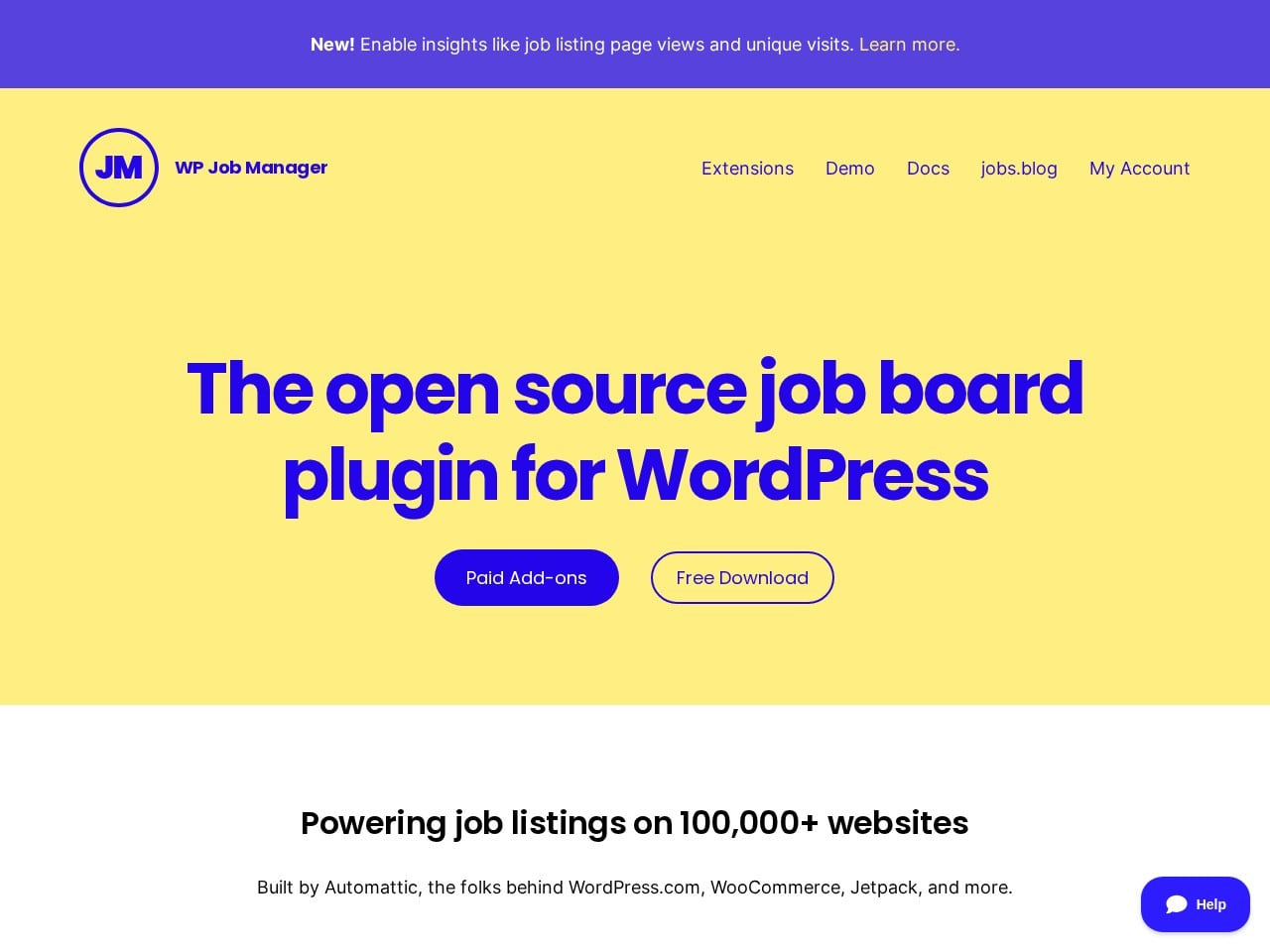WP Job Manager captura de tela do produto